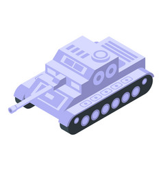 Battle Tank Icon Isometric Military Army