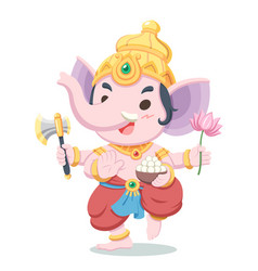 Cute Style Ganesha Cartoon