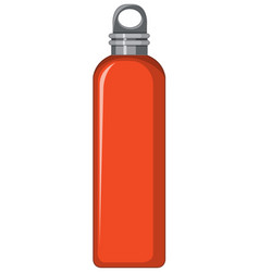 Orange Metal Water Bottle Isolated