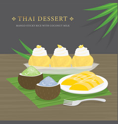 Thai Dessert Mango And Sticky Rice