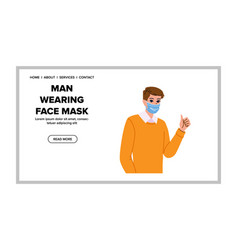 Portrait Man Wearing Face Mask