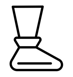 Shoe Cover Icon Outline Medical Footwear