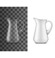 Water Glass Jug Realistic 3d Mockup