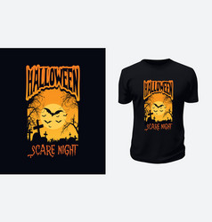 Halloween Scary Night T-shirt Design