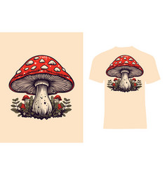 Huge Mushroom With Its Small Versions And Some