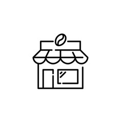 Coffee Shop Pixel Perfect Editable Stroke Icon