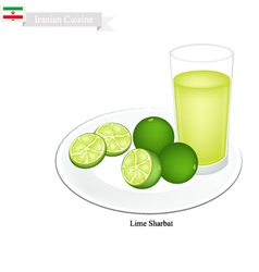 Lime Sharbat Or Iranian Drink From And Syrup