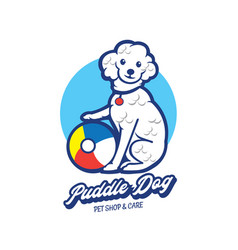 Puddle Dog Beach Ball Logo