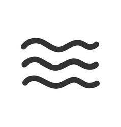 Wave Doodle Icon Flat Design Isolated