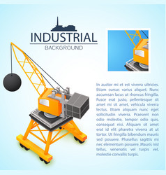 Construction Machinery Industrial Background