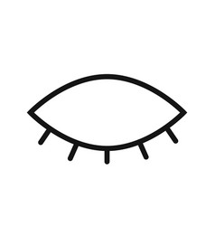 Hide Eye Line Icon Isolated On White Background