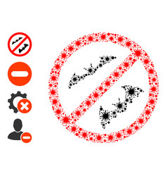 Bacterium Stop Bats Composition Icon And Bonus