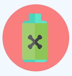 Pesticide Bottle Icon In Trendy Flat Style