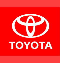 Toyota Brand Logo Car Symbol With Name White