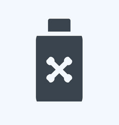 Pesticide Bottle Icon In Trendy Glyph Style