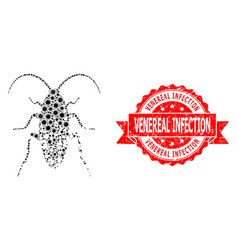 Rubber Venereal Infection Seal And Virus Mosaic