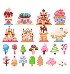 Candy Land Chocolate Biscuit Houses And Caramel