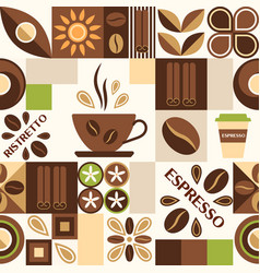 Coffee Theme Seamless Pattern