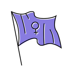 Feminist Flag Feminism Woman Color Icon