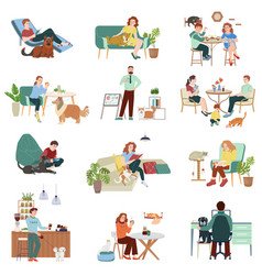 Pet Friendly Interior Icons Set