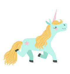 Unicorn Cartoon Character Magic Animal Fairytale