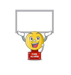 Up Board Fire Alarm Stuck Cartoon Wall