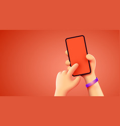 Holding Phone In Two Hands Mockup Editable