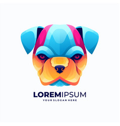 Modern Colorful Dog Logo