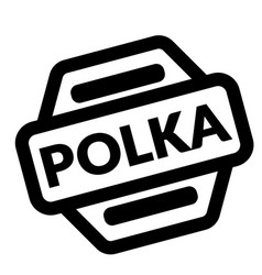 Polka Black Stamp