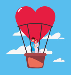 Couple Romance Travel Hot Air Balloon