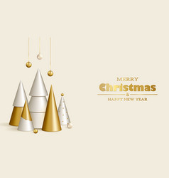 Merry Christmas And Happy New Year Background 3d