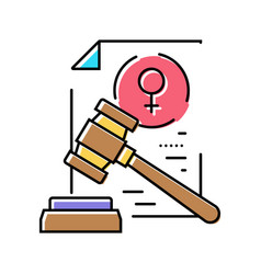 Womens Rights Feminism Woman Color Icon