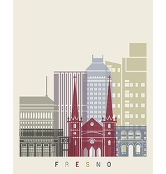 Fresno Skyline Poster