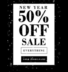 New Year Big Sale Poster Flyer Design