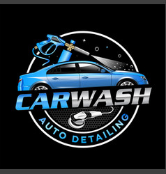 Car Wash And Auto Detailing Logo Design Template W