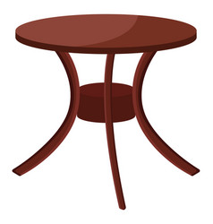 Decorative Retro Table On A White Background