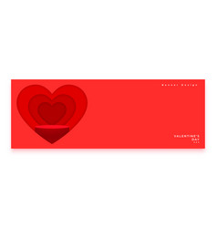 Happy Valentine Day Greeting Banner With 3d