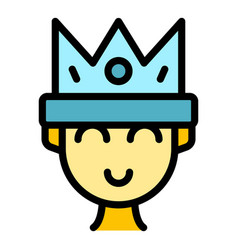 King Gamer Icon Flat