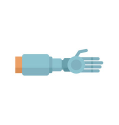 Prosthetic Arm Icon Flat Style