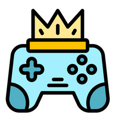 King Joystick Icon Flat