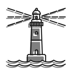 Marine Coastal Lighthouse Safe Route In Shipping