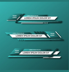 Modern Geometric Lower Third Banner Template