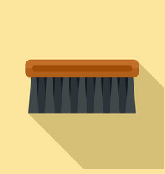 Shoe Cleaning Brush Icon Flat Style