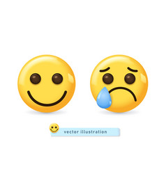 Yellow Realistic Emoticon Smiley Face