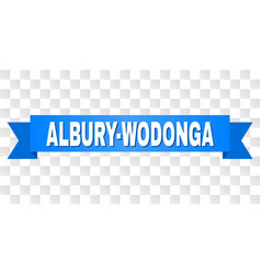 Blue Ribbon With Albury-wodonga Text