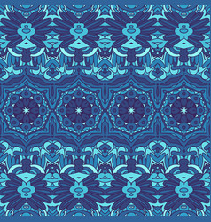 Seamless Pattern For Tiles And Fabric Blue Dark