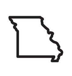 Missouri Mo State Shape Outline Simplified