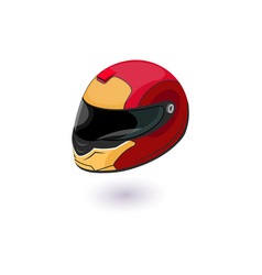 Red With Yellow Helmet Isometric