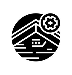 Roof Fascia Glyph Icon