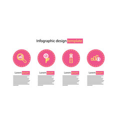 Set Line Lighthouse Pie Chart And Dollar Dollar